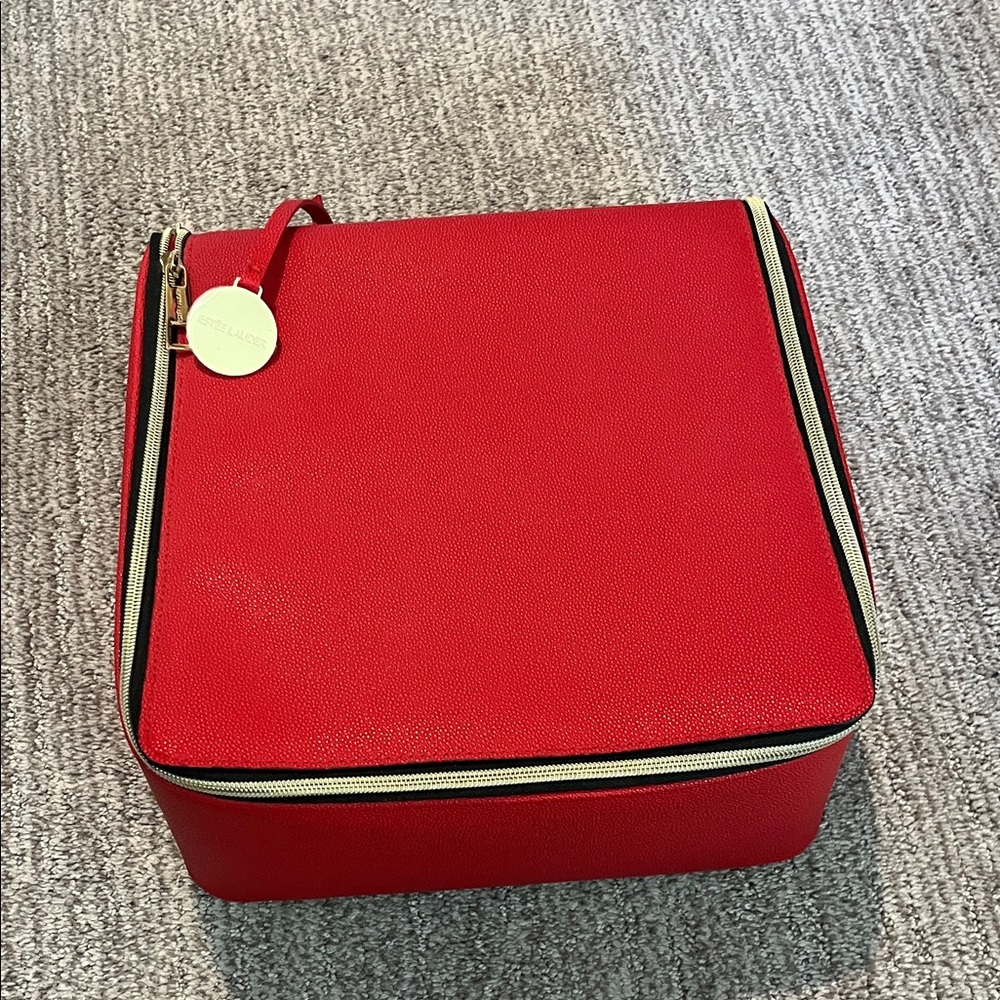 Estee Lauder Red Cosmetic Case